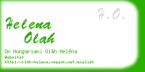 helena olah business card