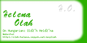 helena olah business card